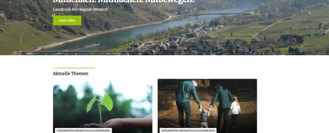 Screenshot der Beteiligungsplattform aus Bernkastel-Wittlich