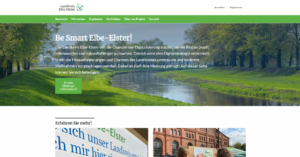 Screenshot der Beteiligungsplattform des Landkreises Elbe-Elster.