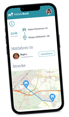 Handy, auf dem die digitale Lösung comby geöffnet ist.