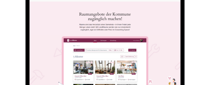 Die LandRäume Landingpage